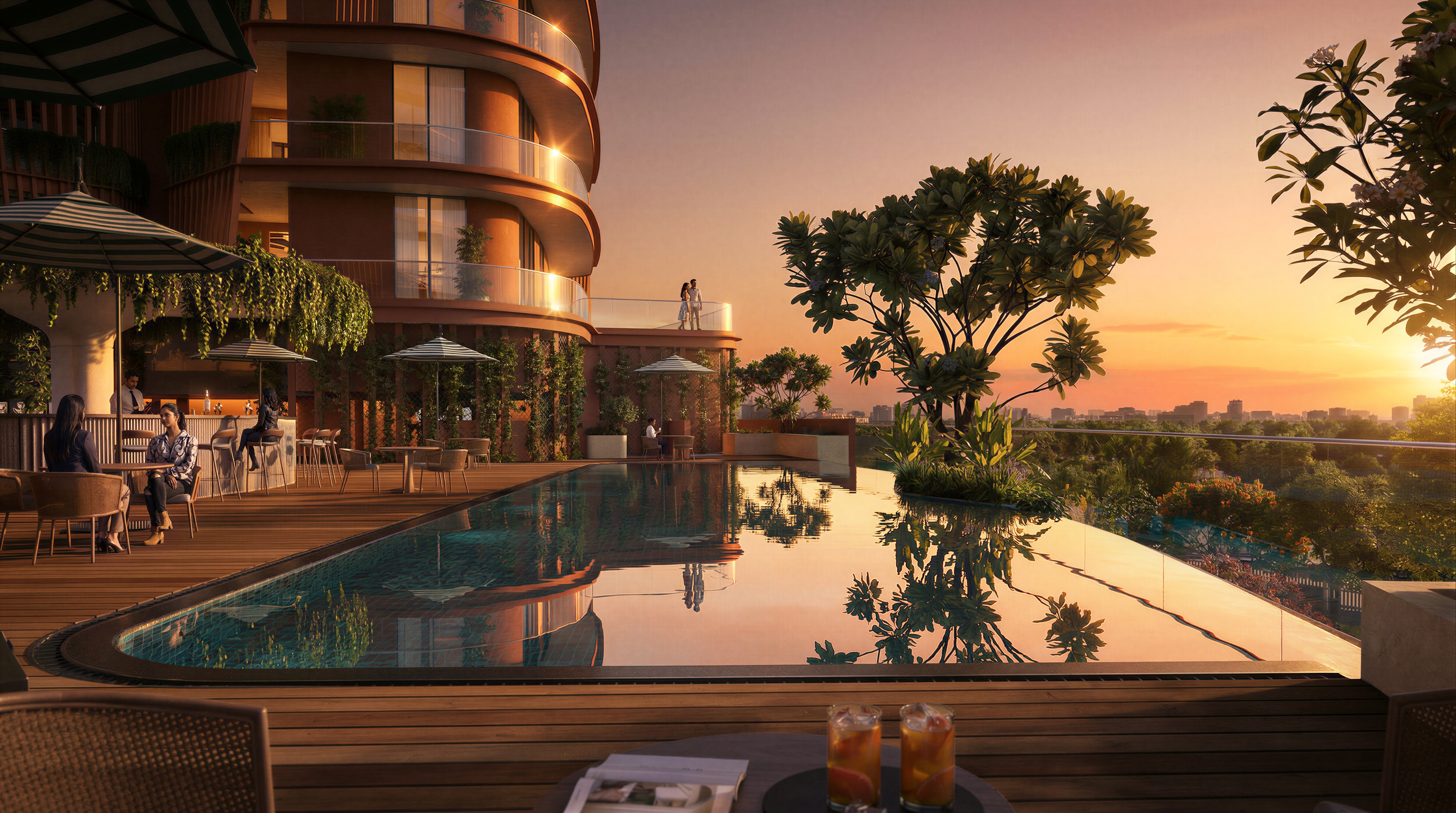 Half Olympic-size swimming pool at Eldeco Terra & Sol, Sector 80 Gurgaon